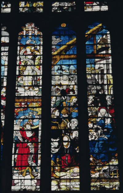 Natividad representando la Adoración de los Magos, siglo XVI de English School